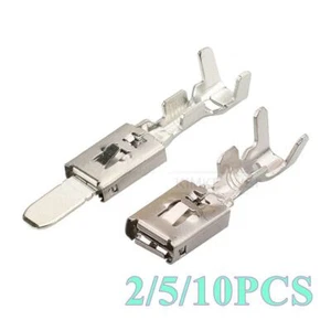 Auto/Kfz 6,3mm-Serie Crimpkontakte Stecker Stift Kontakt Buchsenkontakt Neu - Bild 1 von 5