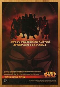 2005 Star Wars Revenge of the Sith figurines articulées annonce imprimée/affiche jouet art promotionnel