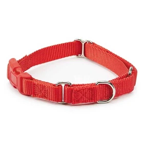 Collar de perro Martingala roja de 10" a 16" paquetes a granel refugio rescate liberación rápida - Imagen 1 de 11