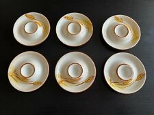 Set of 6 Ceramic Egg Cups Bowls Plates 5"
