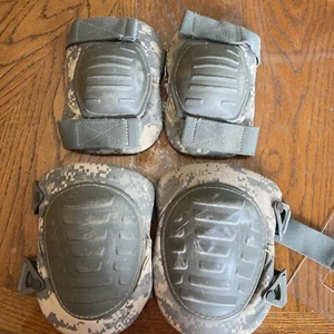 US MILITARY KNEE & ELBOW PADS COMPLETE SET VG - Picture 1 of 7