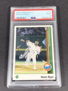 Nolan Ryan, 1989 Upper Deck #145, PSA 9 Low population 485 - Picture 1 of 2