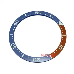Flat 38mm C3 Lume Ceramic Bezel Insert SKX007 Mod PVD Red with Blue - Picture 1 of 3