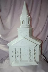 DEPT 56 Winter Silhouette Treasure CATHEDRAL FACADE Porcelain White Church 78085 - Picture 1 of 6
