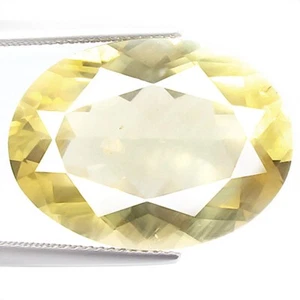 Elegante Natural Andesina 21.38ct Corte Ovalado Rubio Color Amarillo Extraído en África - Imagen 1 de 8