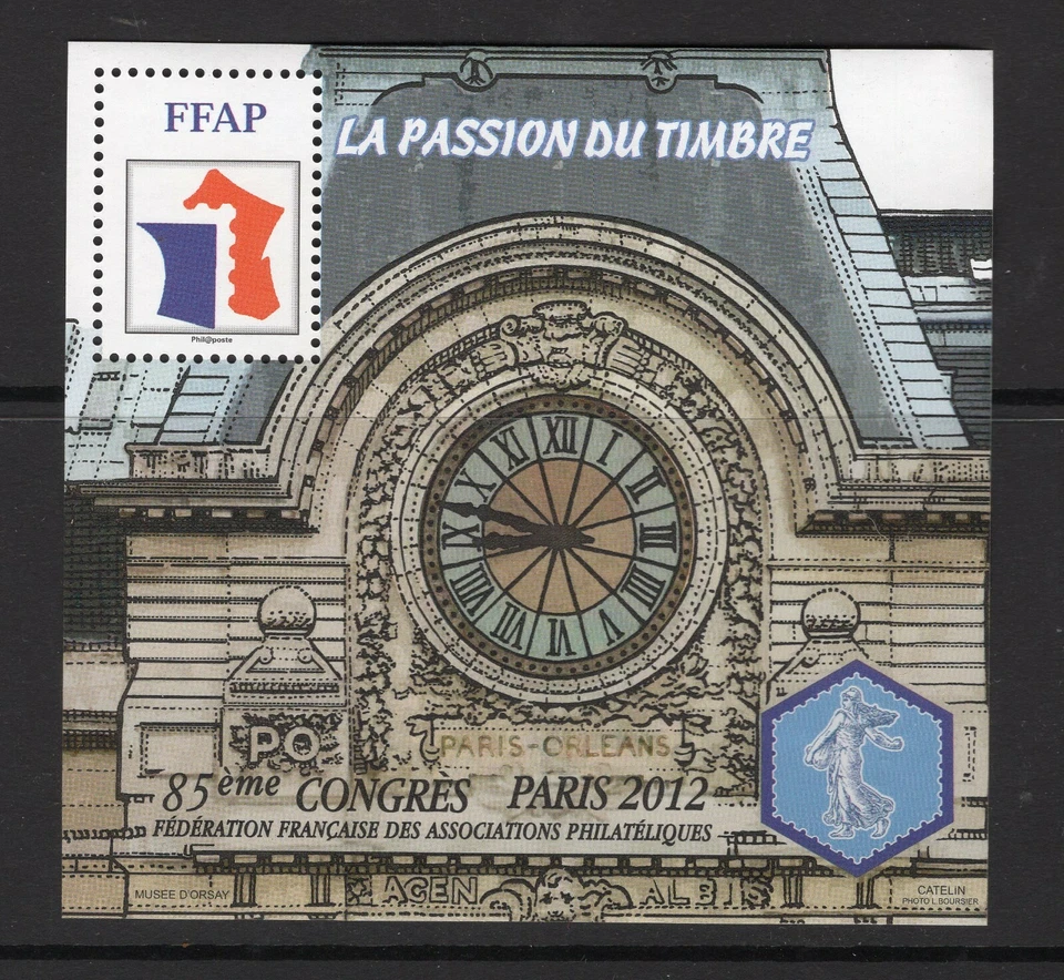 FRANCE FEUILLET FFAP FÉDÉRATION FRANÇAISE DES ASSOCIATIONS PHILATÉLIQUES 2012 - Image 1 of 1