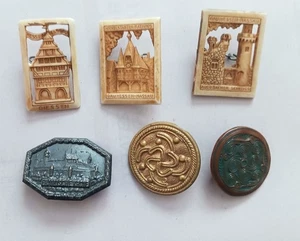 6 Plastic Tinnies WHW Germany Winterhilfswerk - Picture 1 of 3