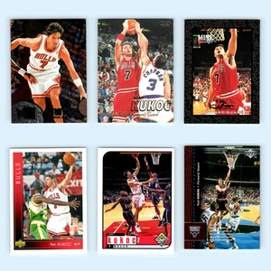 Toni Kukoc Rookie Lot 6 Basketball Cards 1995 Fleer Metal Chicago Bulls Set NBA - Picture 1 of 8