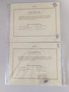2 NOS NEW Vintage Hallmark Scrapbook Refill Pages 8.5" x 10.5" AR7695 (20 pgs) - Picture 1 of 5