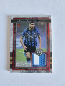 2021-22 Topps Museum Jersey Card : Achraf Hakimi #24/25 Patch Inter Milan - Picture 1 of 2