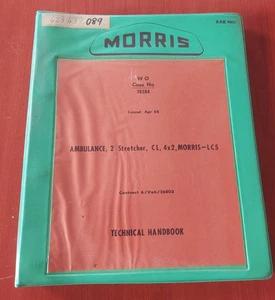 MORRIS AMBULANCE 2 STRETCHER CL ARMY MILITARY VEHICLE TECHNICAL HANDBOOK - Picture 1 of 4