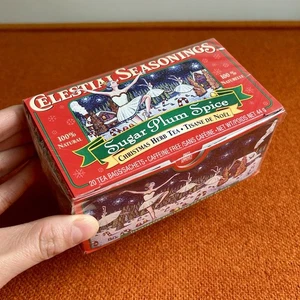 VERSIEGELT Vintage 2003 Himmlische Gewürze Zucker Pflaume Gewürz Tee Box Weihnachten Y2K - Bild 1 von 12