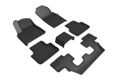 For 2017-2025 AUDI Q7 SQ7 Floor Mat KAGU BLACK R1 R2 R3 - Image 1 of 4