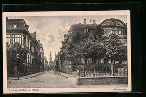 Ansichtskarte Ludwigshafen a. Rhein, Wredestraße mit Kirche  - Picture 1 of 2