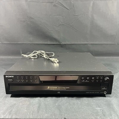 Sony CDP-CE375 Compact Disc 5 Disc CD Player Tested No Remote - Image 1 of 4