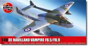 Airfix 1:48 Scale De Havilland Vampire Fb.5/Fb.9 Model Kit - Picture 1 of 17
