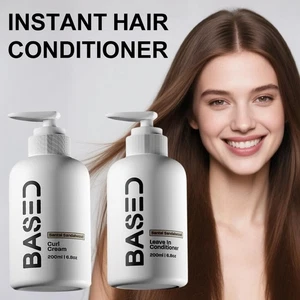 200ml Base Santal Sandalwood Curl Cream, Leave-In Conditioner for Hair Care - Picture 1 of 12