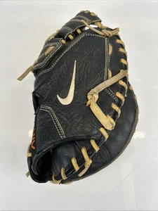 Nike Air 33.5" RHT Baseball Catcher's Mitt/Glove Leather Black GREAT! - Picture 1 of 8