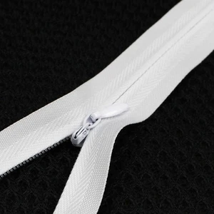 20 PCS 20 Inches White Invisible Nylon Coil Zippers Bulk, Sewing Crafts, Tailor - Picture 1 of 7
