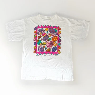 Camiseta RARA De Colección 1994 Melissa "Egg-cettera" Easter Alore Años 90 Unisex XL USADA EN EXCELENTE ESTADO Foto 1 de 4
