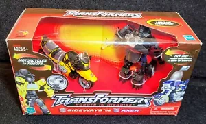 2001 Transformers Robots In Disguise SIDEWAYS vs AXER Motorcycles New Hasbro RID - Picture 1 of 7