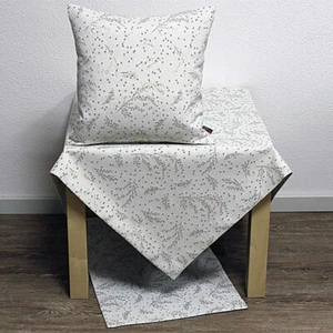 Weihnachts Tischdecke Mitteldecke Branches Zweige gold 85x85cm Hossner WA - Bild 1 von 1