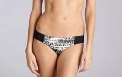 Parte inferior de bikini Badgley Mischka natación talla 6 negro crema varios calzoncillos trajes de baño parte inferior Foto 1 de 4