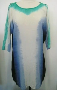 Calypso St. Barth Women Multicolored Sheer Silk Dress Size S - Picture 1 of 5