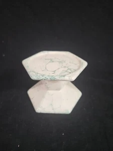 Partylite Keramik grüner Marmor 3,5" Terrazzo Kerzenhalter - Bild 1 von 10