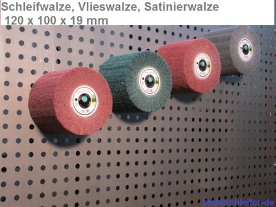 Satinierwalzen, Schleifwalze, Schleifrolle, Schleifrad, Satiniermaschine