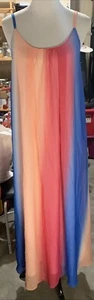 Pink Lily Dress Multicolor Maxi Dress Size M Rare Find - Picture 1 of 12