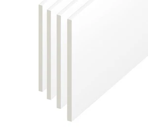 100 mm Techo / Utilitario / Revelación / Falda de plástico PVC tabla plana - Blanco - 1 m - Imagen 1 de 3