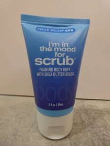 True Blue Spa I'm in the Mood for Scrub Foaming Body Buff Travel 2 oz 59 ml Shea - Picture 1 of 5