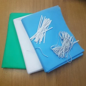 75cm Spinnvlies Polypropylen Stoffmaterial + Freiohrschlaufe & Nasendraht - Bild 1 von 15