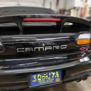 CHROME FRONT+REAR PLASTIC LETTERS INSERTS FOR CAMARO 1992-2002 NOT DECALS - Foto 1 di 3