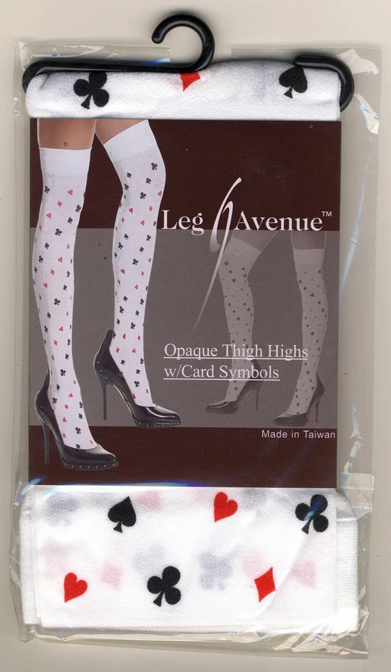 DISFRAZ DE FIESTA OPACO TRAJE DE PÓKER ESTAMPADO MEDIAS 4 ALICIA REINA TALLA ÚNICA NUEVO CON ETIQUETAS Foto 1 de 1