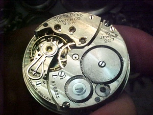 South Bend 16S 15J Grade 207 Open Face Anhänger Set Nickel Uhrwerk - Bild 1 von 6