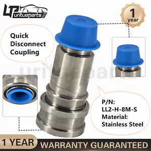 LL2-H-8M-S -Quick Disconnect Coupling -LL2H8MS -Stainless Steel -1 Year Warranty - Picture 1 of 10