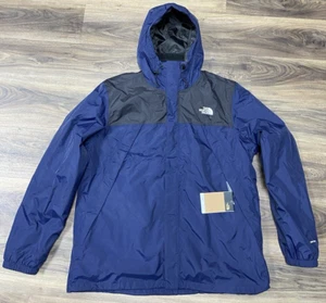 The North Face Antora Triclimate Men's XL Hooded Waterproof Jacket Navy/Black - Picture 1 of 14