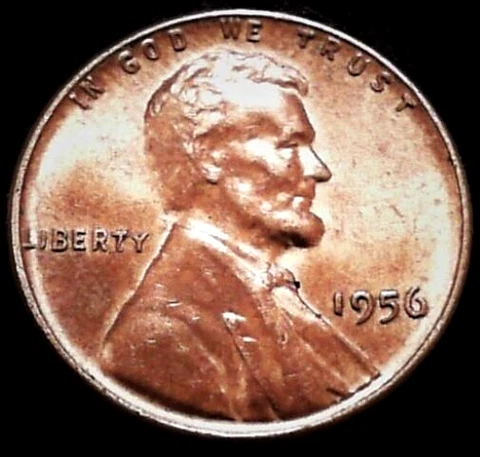 1956-P Lincoln Wheat Cent DDO RB Cover