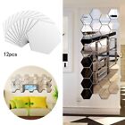 12 Sheets 3D Acrylic Decorative Wall Sticker Waterproof Living Room Stickers