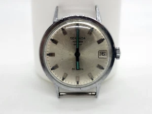 Vintage wristwatch Seconda hand for spare parts mechanism 17 stones not working - Picture 1 of 20