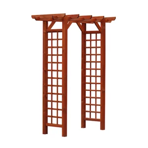WOLIN Pergola Rankhilfe Torbogen Rosenbogen Teak 165x80x214 cm Werth-Holz - Bild 1 von 2