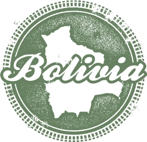 Bolivien Südamerika Karte Reise Stempel Autoaufkleber Aufkleber - "GRÖSSEN" - Bild 1 von 1