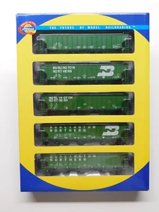 SCALA HO ATHEARN 72390 BURLINGTON NORTH (5) 54' PS TRENI TRAMOGGIA COPERTI B.N. - Foto 1 di 24