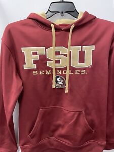 Florida State University Seminoles Hoodie with front pocket . Made by Majestic.