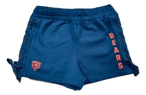 Junk Food Womens NFL Chicago Bears Lace-Up Side Shorts New XS-2XL Cover