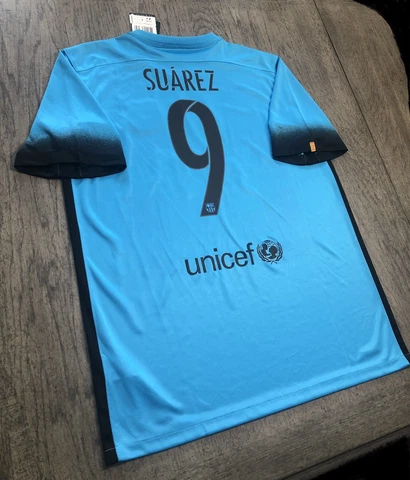 Luis Suarez Barcelona 2015/16 Nike DRI-FIT Third Jersey NEW 658789-426 Cover