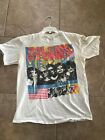 Vintage 1989 Rolling Stones Steel Wheels North America tee shirt Stedman Large 