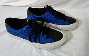 Straye Skateboard blau/schwarz Leopard Canvas Turnschuhe Größe M9,5 W 11 - Bild 1 von 9